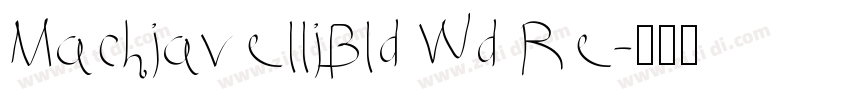 MachiavelliBld Wd Re字体转换